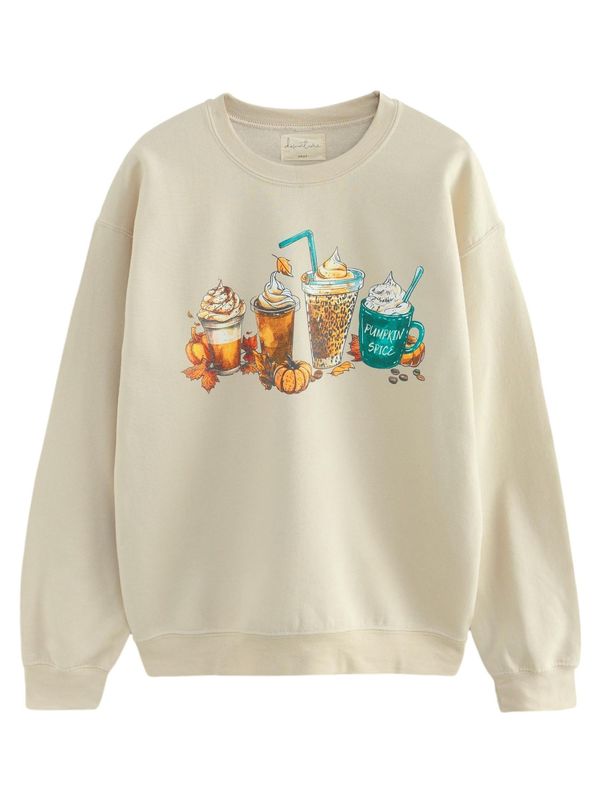 Next Next Sweater majica  bež / miks boja