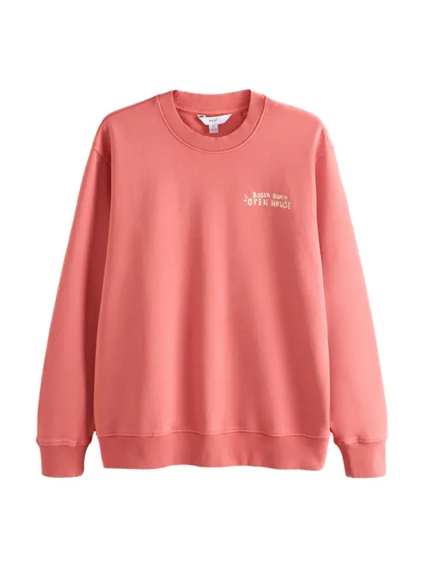 Next Next Sweater majica  bež / plava / malina