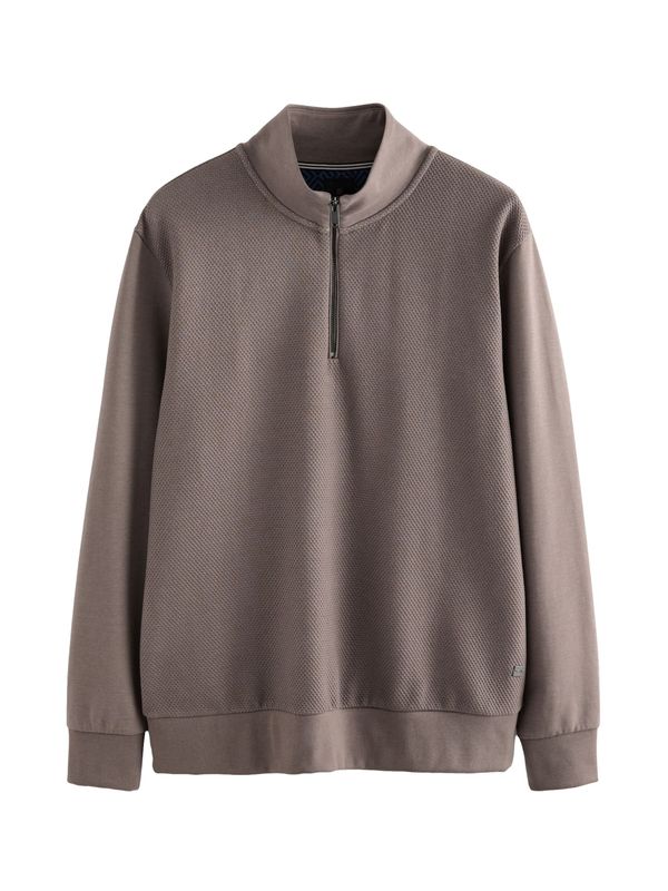 Next Next Sweater majica  bež / tamno bež / cappuccino