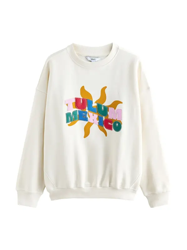 Next Next Sweater majica  boja pijeska / miks boja
