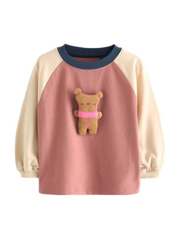 Next Next Sweater majica  boja pijeska / mornarsko plava / hrđavo smeđa / višnja / svijetloroza