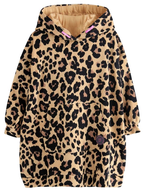 Next Next Sweater majica  cappuccino / moka smeđa / crna