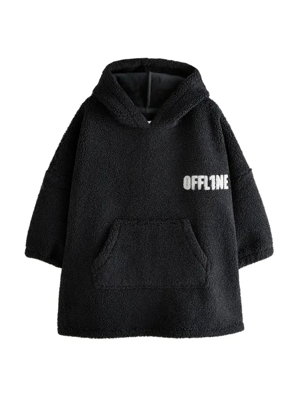 Next Next Sweater majica  crna / bijela