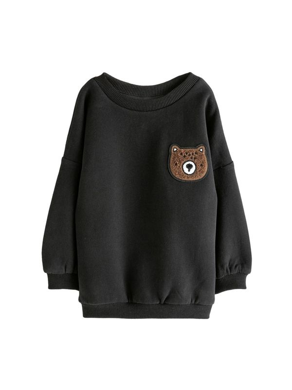 Next Next Sweater majica  crna