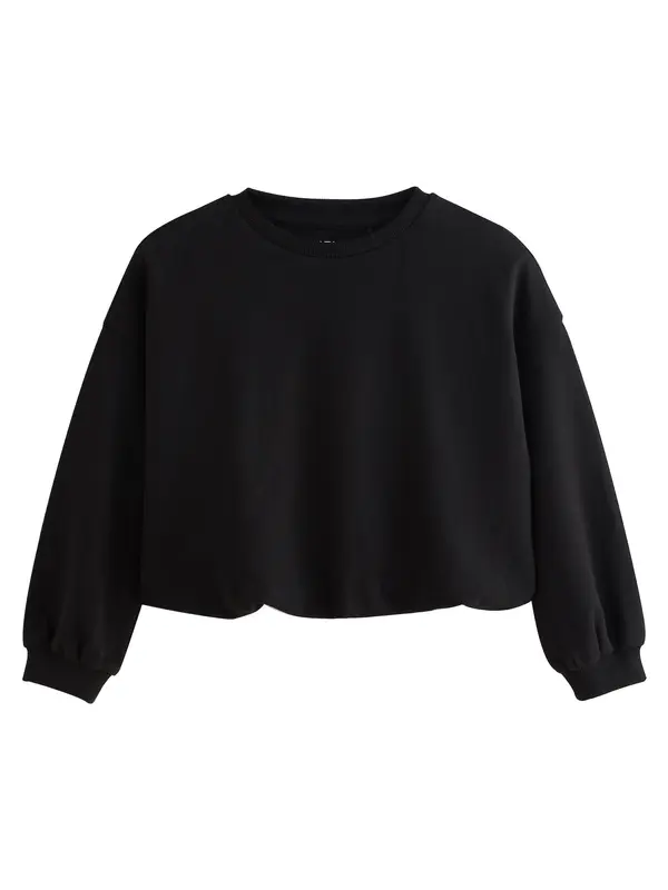 Next Next Sweater majica  crna