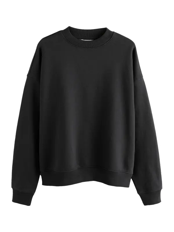 Next Next Sweater majica  crna