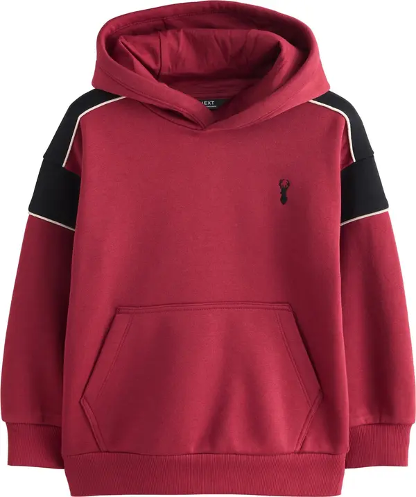Next Next Sweater majica  crvena / crna / bijela