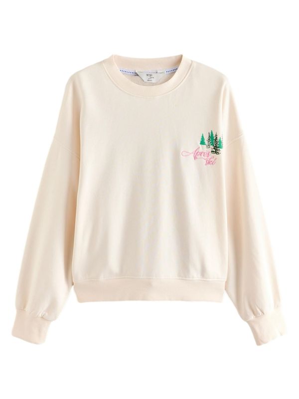 Next Next Sweater majica  ecru/prljavo bijela / miks boja