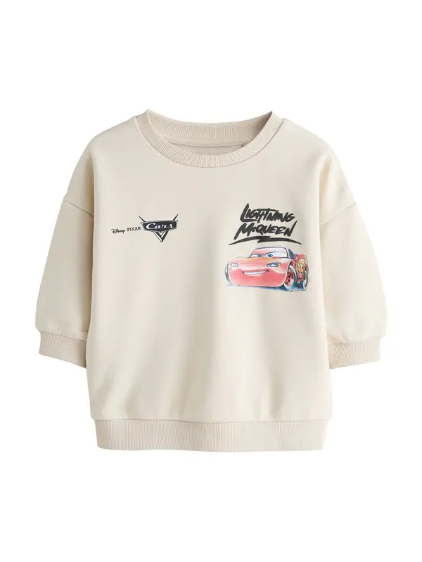 Next Next Sweater majica  ecru/prljavo bijela / roza / crna