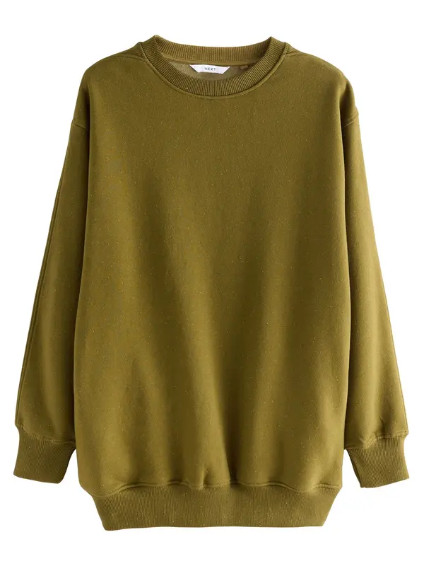 Next Next Sweater majica 'Essentials'  kaki