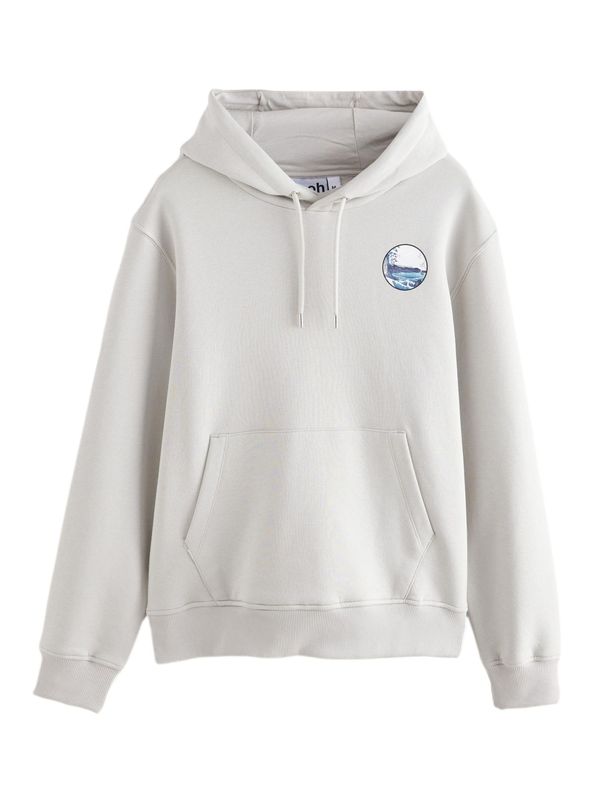 Next Next Sweater majica 'Hokusai'  plava / svijetlosiva / crvena / bijela