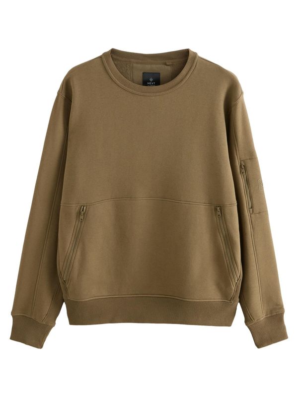 Next Next Sweater majica  kaki