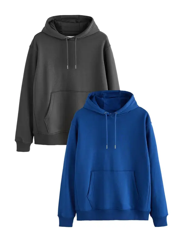 Next Next Sweater majica  kraljevsko plava / crna