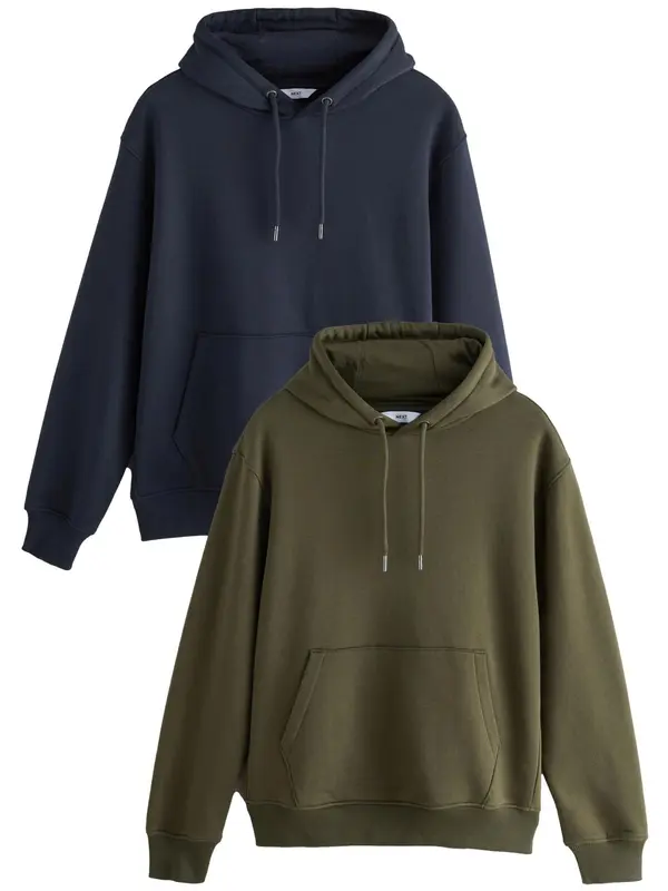 Next Next Sweater majica  mornarsko plava / maslinasta