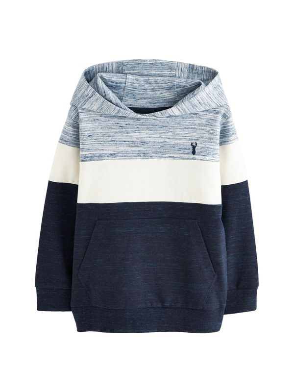 Next Next Sweater majica  mornarsko plava / plava melange / bijela