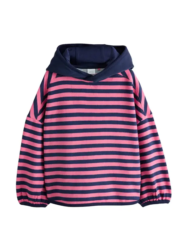 Next Next Sweater majica  mornarsko plava / roza