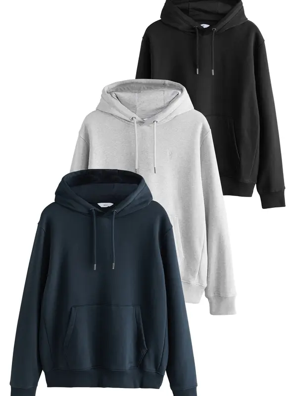 Next Next Sweater majica  mornarsko plava / siva / crna