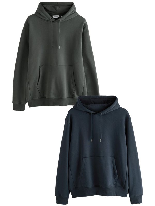 Next Next Sweater majica  mornarsko plava / tamno zelena