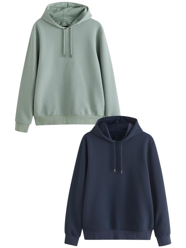 Next Next Sweater majica  mornarsko plava / zelena