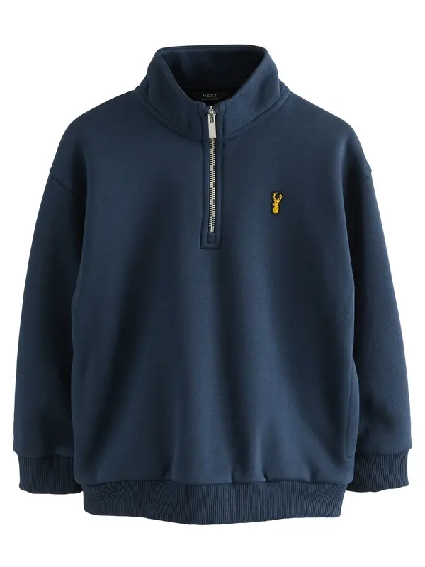 Next Next Sweater majica  mornarsko plava / žuta / crna