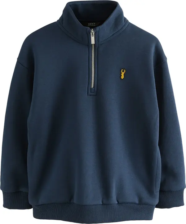 Next Next Sweater majica  mornarsko plava / žuta / crna