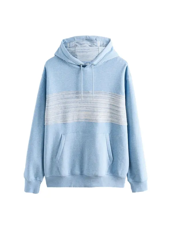 Next Next Sweater majica  nebesko plava / bijela