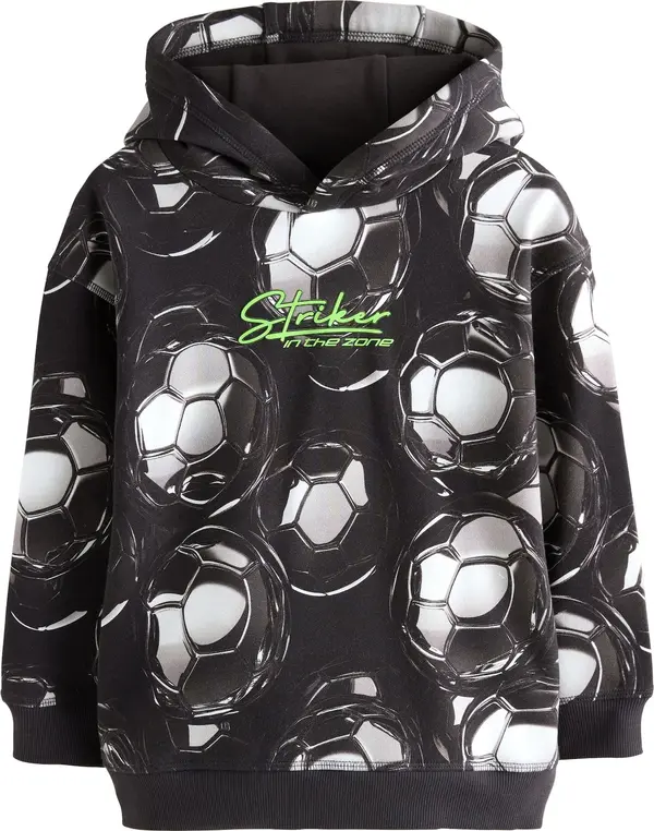 Next Next Sweater majica  neonsko zelena / crna / bijela