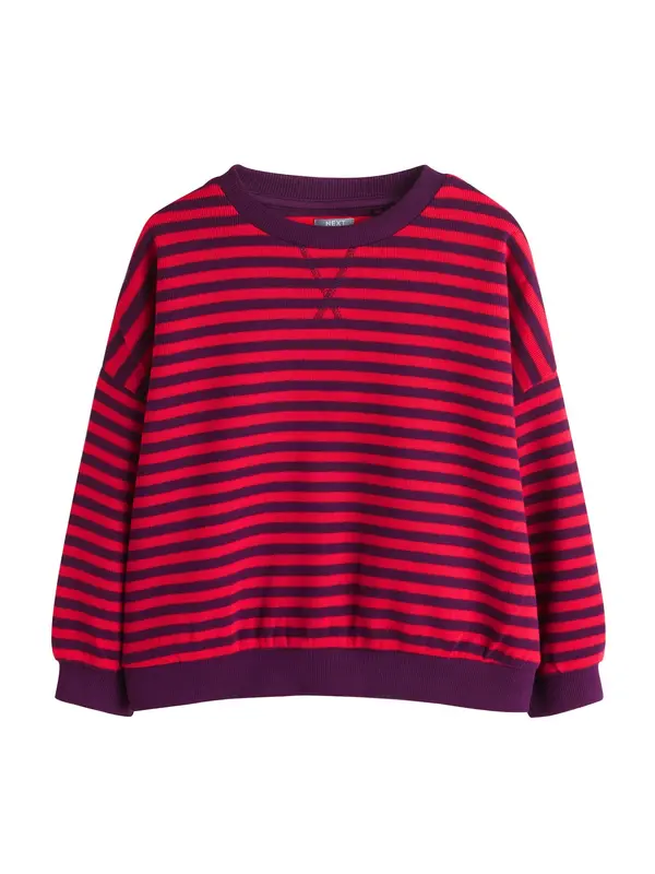 Next Next Sweater majica  patlidžan / crvena