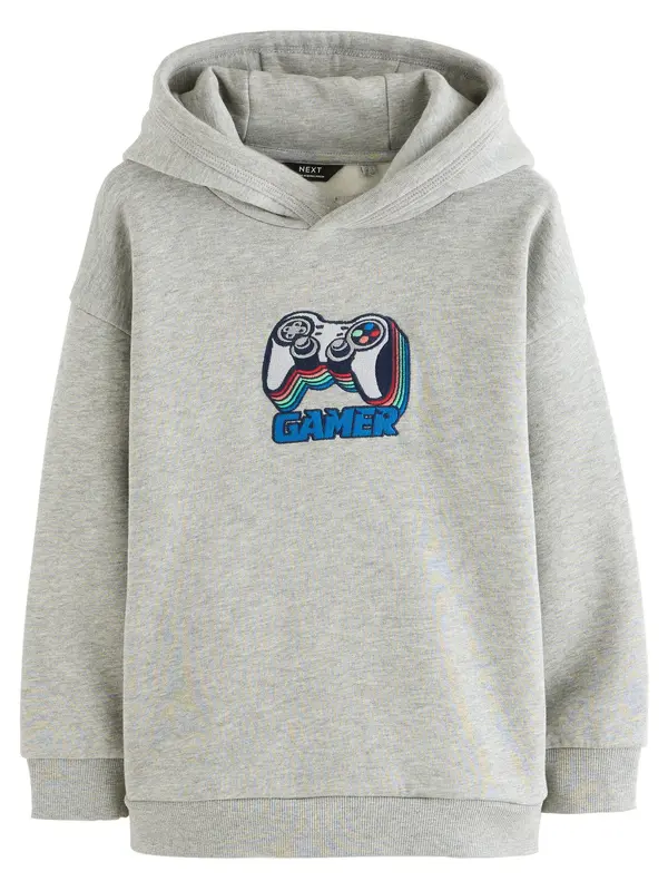 Next Next Sweater majica  plava / mornarsko plava / svijetlosiva / crvena