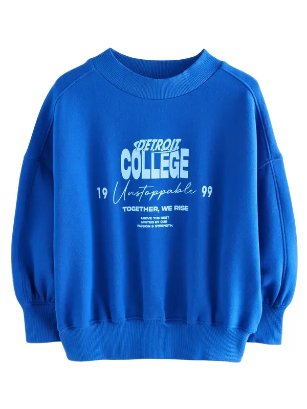 Next Next Sweater majica  plava / svijetloplava