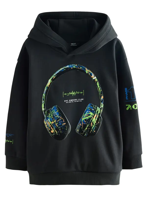 Next Next Sweater majica  plava / svijetlozelena / crna / bijela