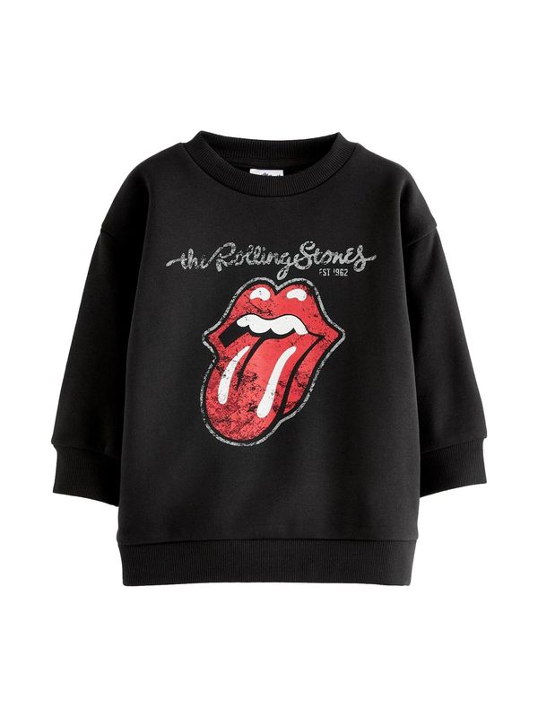 Next Next Sweater majica 'Rolling Stones'  srebrno siva / klasično crvena / crna / bijela