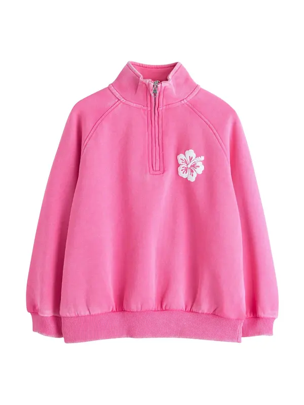Next Next Sweater majica  roza / bijela