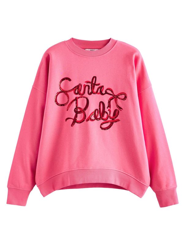 Next Next Sweater majica  roza / merlot