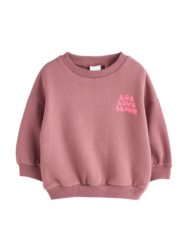 Next Next Sweater majica  ružičasto crvena / svijetloroza