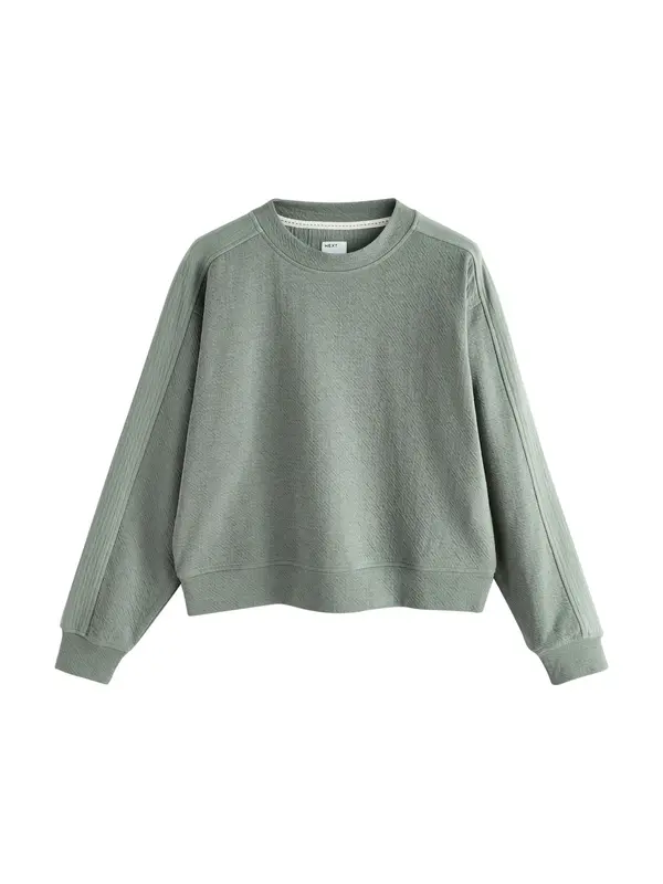Next Next Sweater majica  sivkasto plava