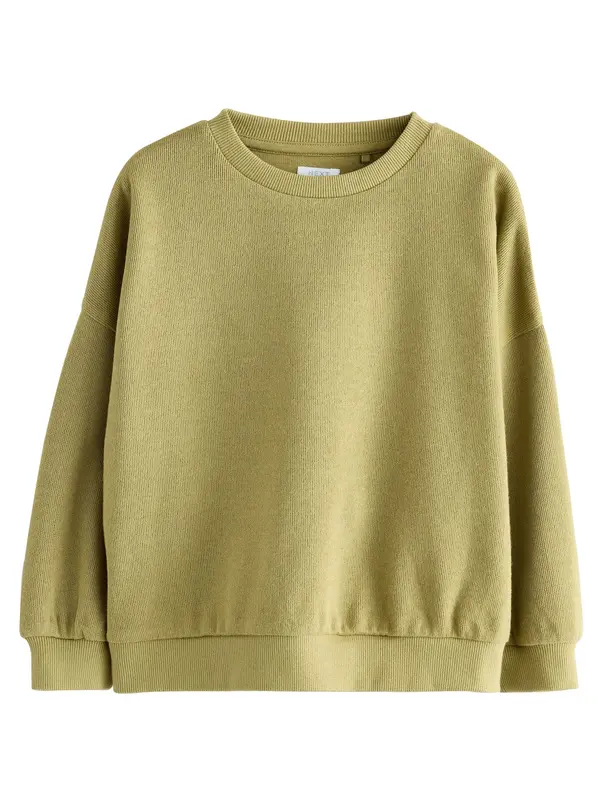 Next Next Sweater majica  sivkasto zelena