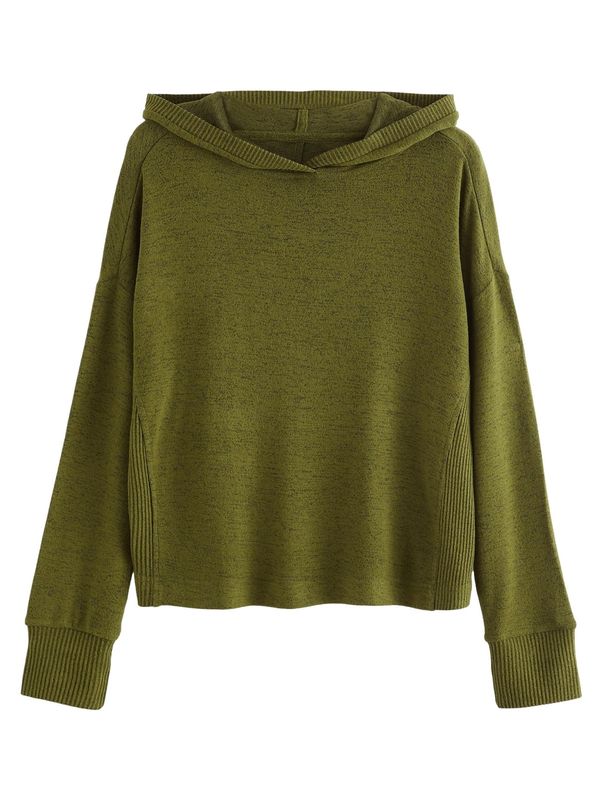 Next Next Sweater majica  sivkasto zelena