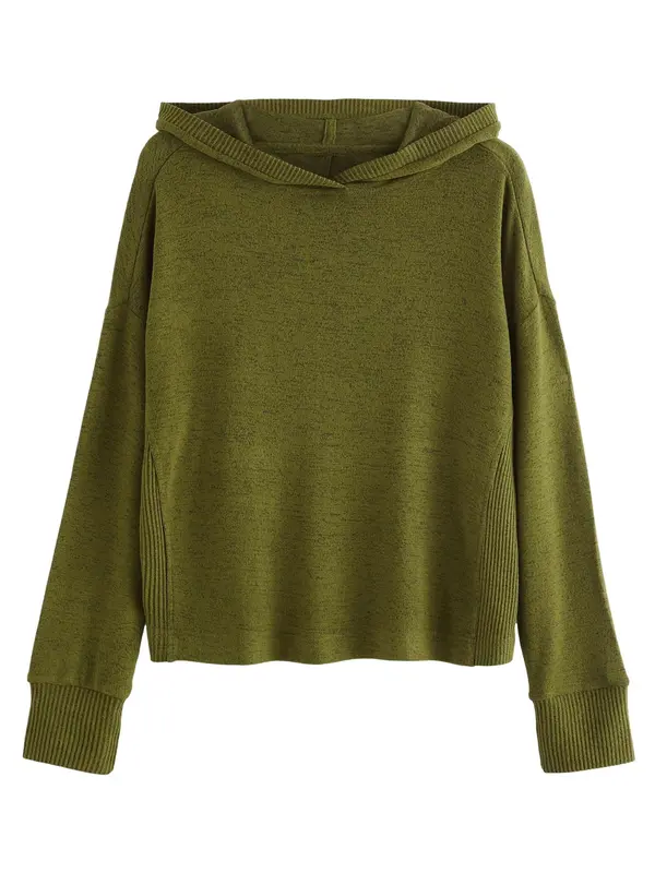 Next Next Sweater majica  sivkasto zelena