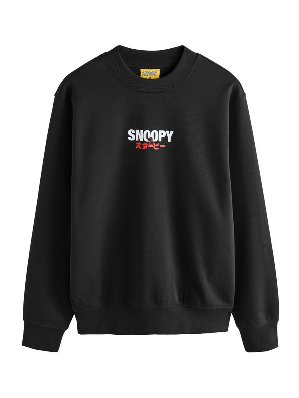 Next Next Sweater majica 'Snoopy License'  crvena / crna / bijela