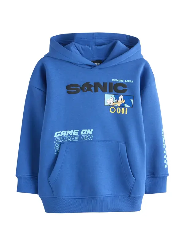 Next Next Sweater majica 'Sonic'  plava / azur / crna / bijela