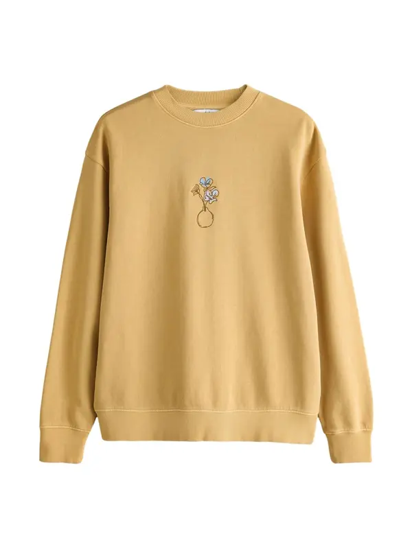 Next Next Sweater majica  svijetloplava / smeđa / med / svijetloljubičasta