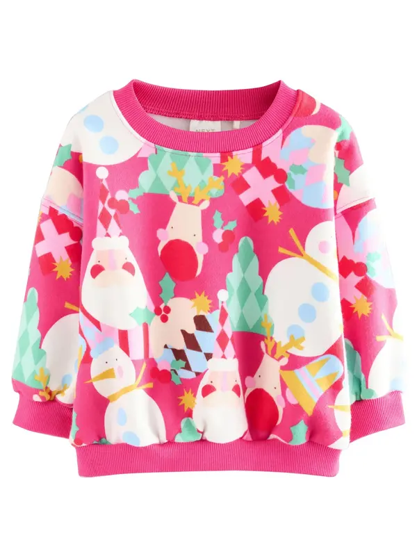 Next Next Sweater majica  svijetloplava / žuta / roza / bijela