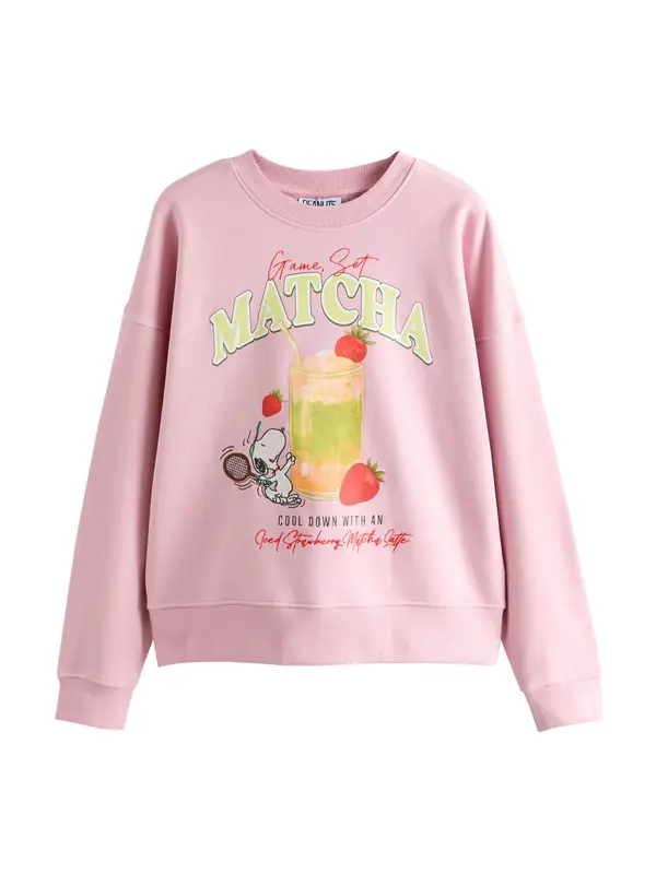 Next Next Sweater majica  svijetlozelena / marelica / roza / crvena