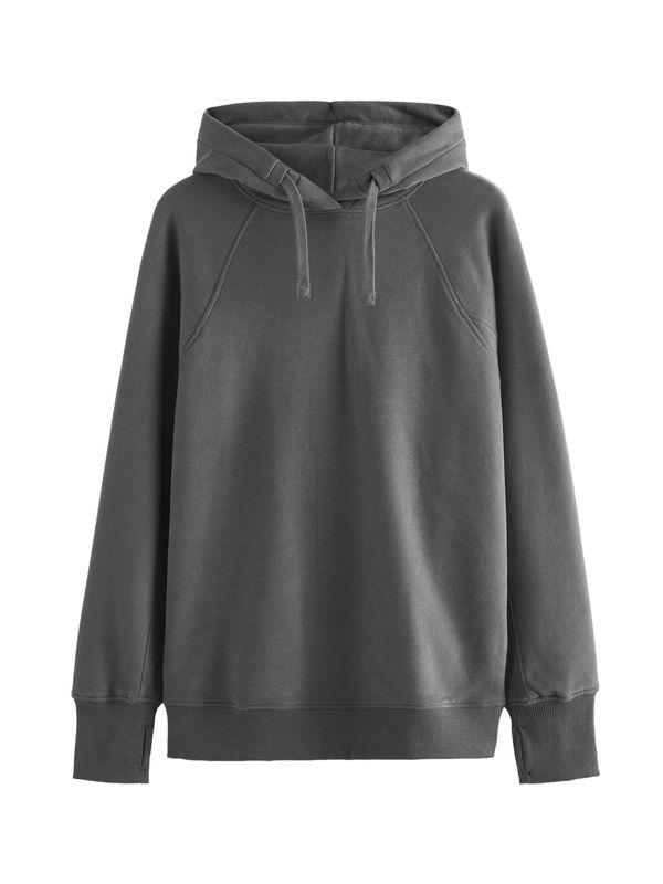 Next Next Sweater majica  tamo siva