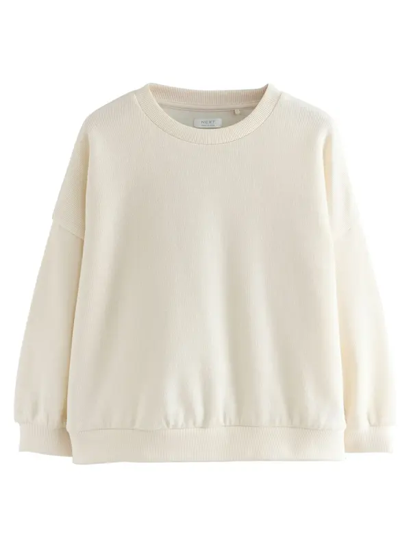 Next Next Sweater majica  vuneno bijela
