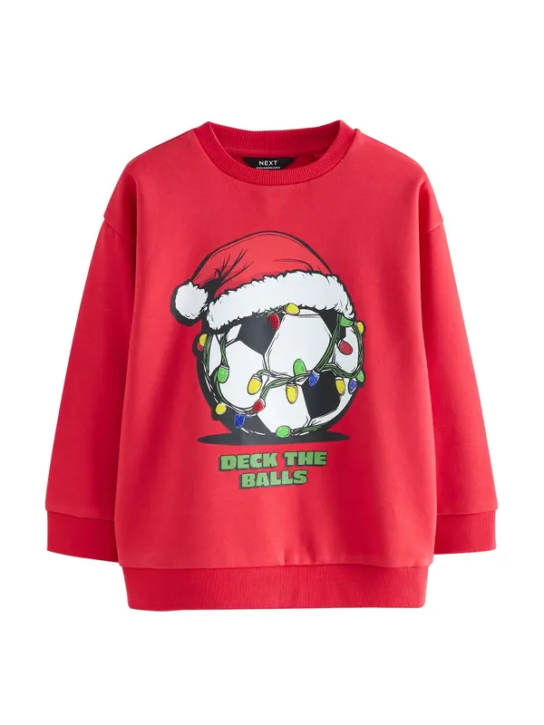 Next Next Sweater majica  zelena / purpurna / crna / bijela
