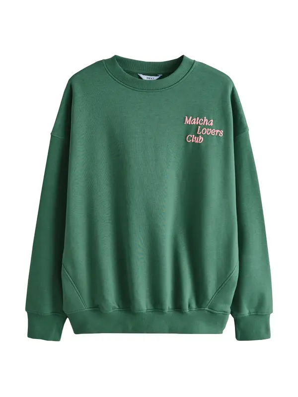 Next Next Sweater majica  zelena / roza