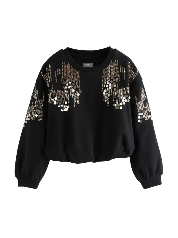 Next Next Sweater majica  zlatna / crna