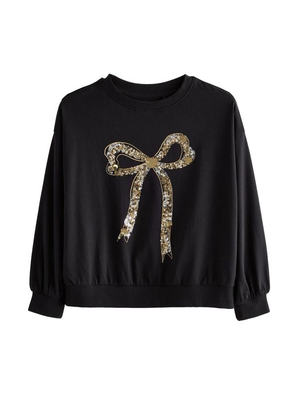 Next Next Sweater majica  zlatna / crna